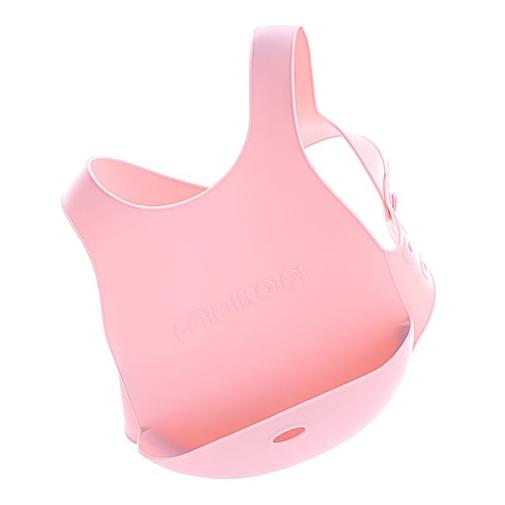 Minikoioi - Bavoir récupérateur silicone rose 6
