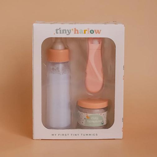 Tiny Harlow - Coffret repas petit pot et biberon magiques pour poupée Céréales