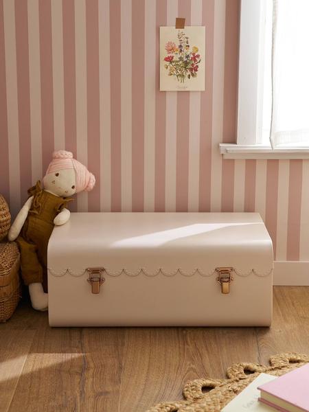 Vertbaudet - Malle de rangement FESTON beige poudré