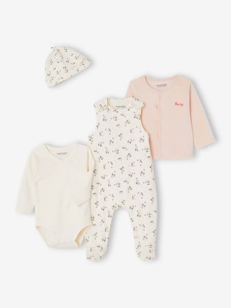 Vertbaudet - Kit naissance personnalisable 4 pièces rose pâle - Vertbaudet