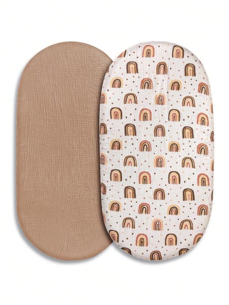 api-shein.shein.com - 2 Feuilles De Berceau De Bébé En Mousseline De , Coussin De Change Pour Bébé, Ovale De Chevet Pour Bébé, Coussins Rectangulaires