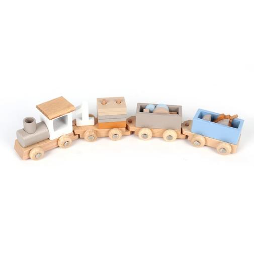 Mobili Rebecca - Jeu train montessorien en bois pour enfant