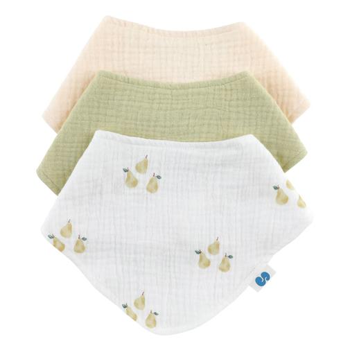 Soft Spot - Soft Spot - Bavoirs bandana Garden en coton bio - Set de 3