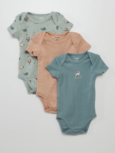 KIABI - Lot de 3 bodies