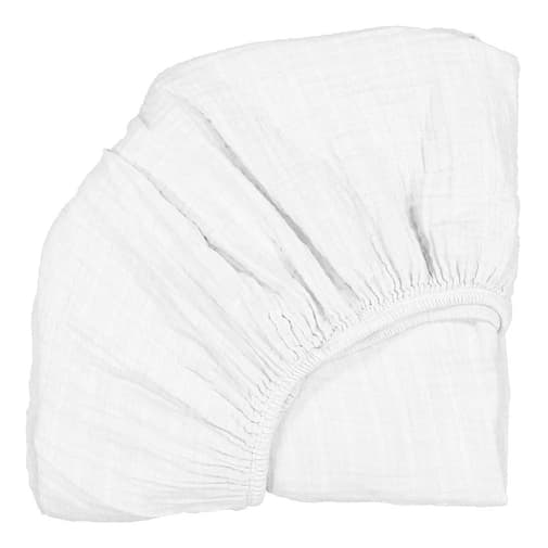 Smallable - Charlie Crane - Drap-housse pour lit évolutif Kimi en coton bio - Blanc | Smallable
