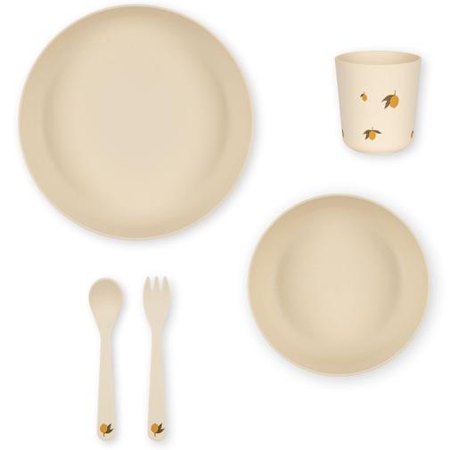 Konges Slojd - Coffret repas Citron (4 pièces)