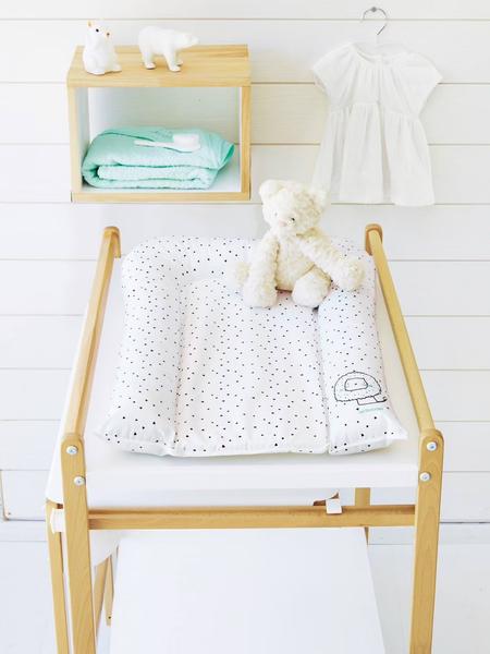 Vertbaudet - Matelas à langer Lionceau blanc imprimé