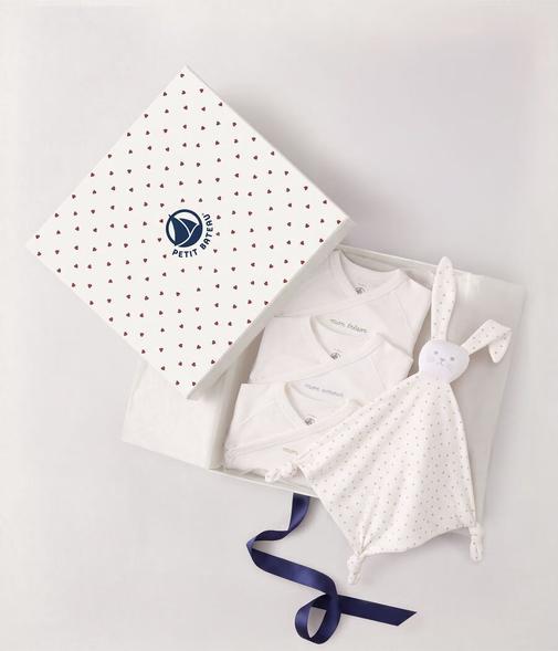 Petit Bateau - Coffret cadeau naissance en coton brodé