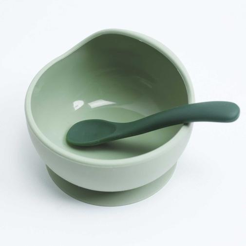 Trois Kilos Sept - Kit repas silicone bébé - 2 pièces