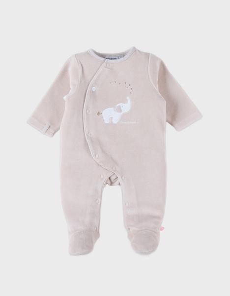 Noukie's - Pyjama en velours, beige - Bali