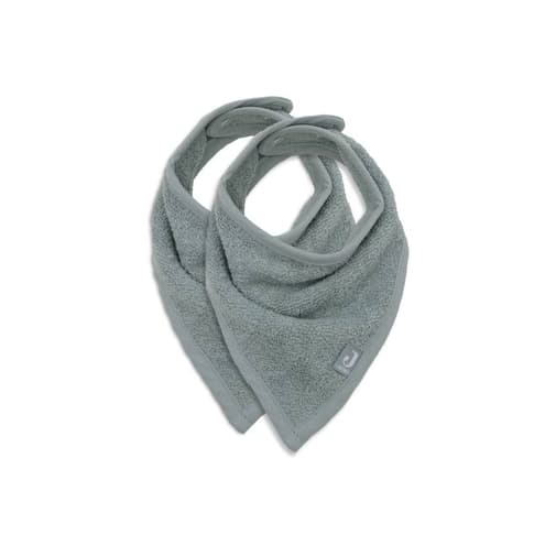 Jollein - Lots de 2 bavoirs bandana en coton vert - Jollein