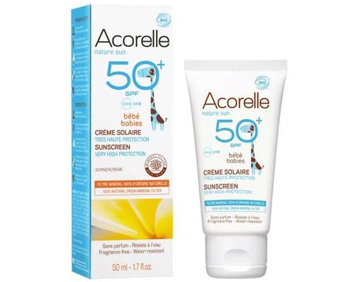 Acorelle - Crème Solaire Bébé SPF 50+ - 50 ml