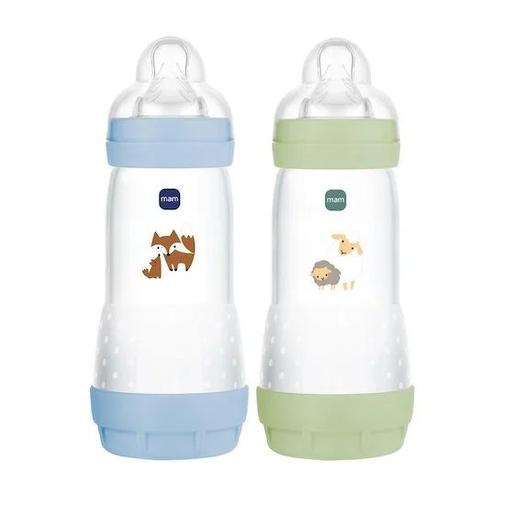 Mam - Lot de 2 Biberons Easy Start anti-colique Débit 3