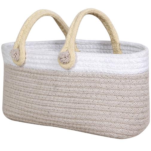 Lorena Canals - Panier de rangement Maria beige (10 x 25 x 12 cm)