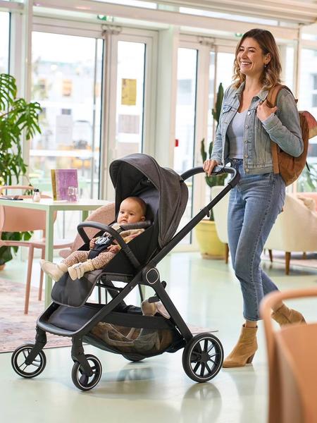 Vertbaudet - Poussette Trio Auriga I-size gris ardoise