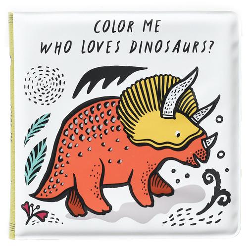 Wee Gallery - Livre de Bain Color Me - Who Loves Dinosaurs