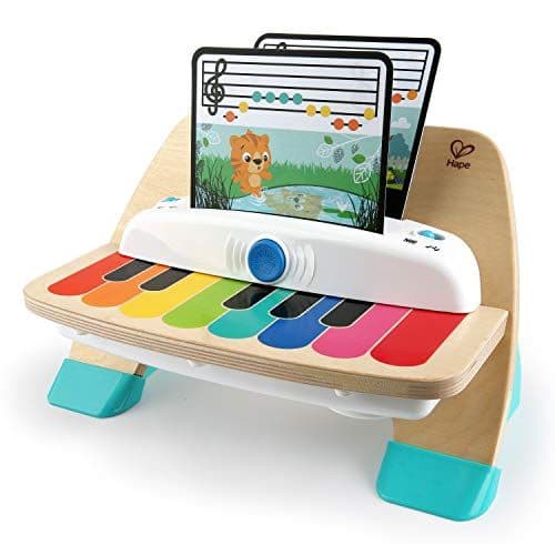 Hape - Baby Einstein, Hape Magic Touch, jouet musical en bois, 3 partitions et 6 chansons incluses, à partir de 12 mois