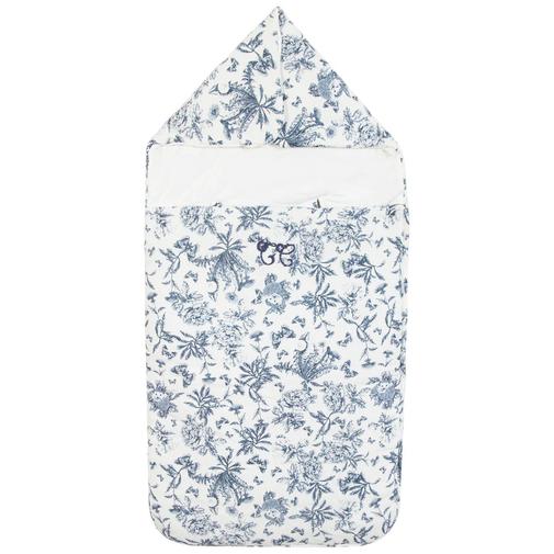 Tartine et Chocolat - Nid d'ange passe sangle Toile de Jouy bleu