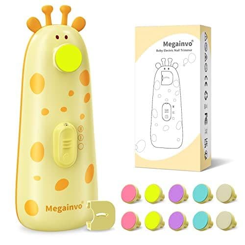 Megainvo - Megainvo Lime à Ongles Bebe Electrique Coupe Ongle Bebe Faible Bruit Lime a Ongle Electrique Bebe et Nouveau-Nés Lime Ongle Bebe et Enfant lime a ongle electrique pour Bebe Soins des ongles
