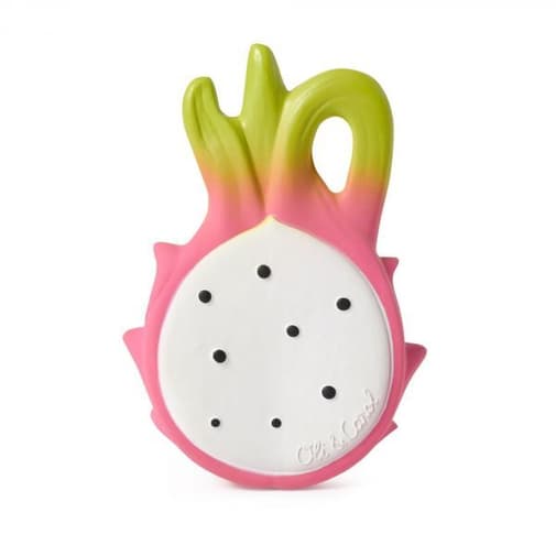Oli & Carol - Anneau de dentition Jouet de bain Fushia le fruit du dragon
