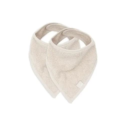 Jollein - Bavoir bandana éponge nougat | Lot de 2