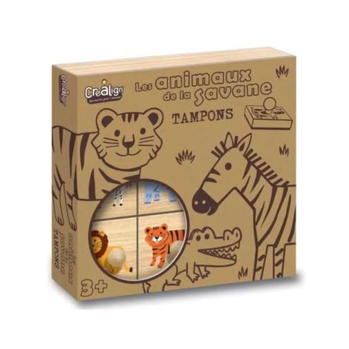 Crea Lign - Coffret tampons - animaux de la savane