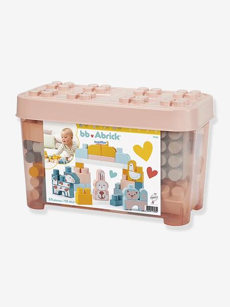 Ecoiffier - Abrick Baril de briques ferme 55 pces multicolore
