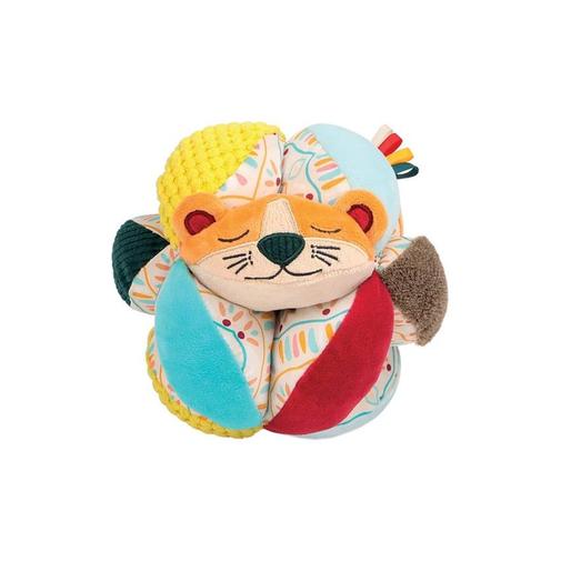 Ludi - Balle de préhension tête de lion - Multicolore