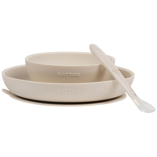 Nattou - Coffret repas Argile (3 pièces)