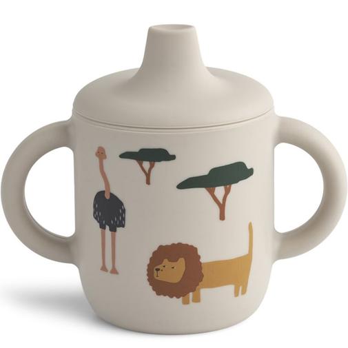 Liewood - Tasse à bec Neil Safari sandy mix (150 ml)
