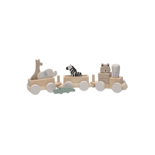 Jollein - Jouet train en bois - jungle jambo multicolore - Jollein