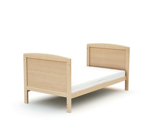 At4 - Lit bébé évolutif en bois hêtre verni 60 x 120 cm