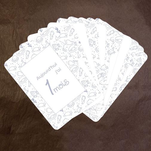 Le Faire-Part Français - Cartes étapes bébé Sous l'océan