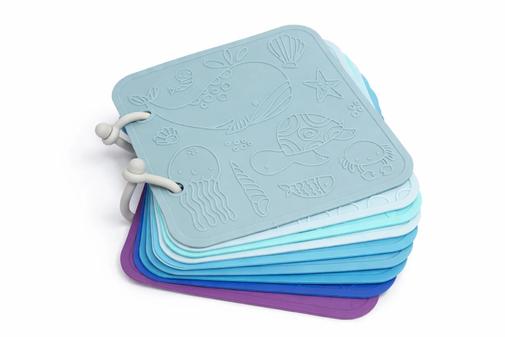 Petikids - Jouet de bain - Livre de bain silicone - Savane