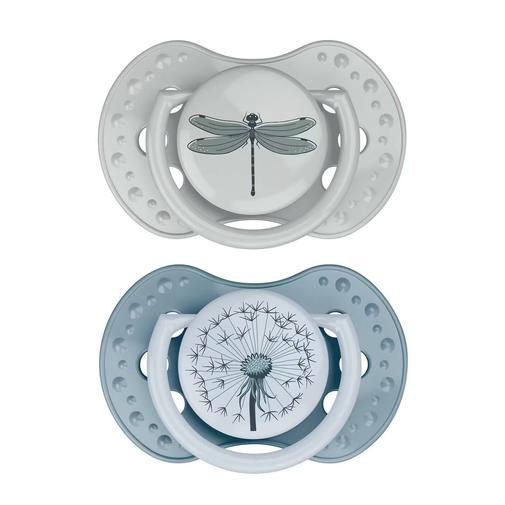 Difrax - Lot De 2 Sucettes Dynamique Lovi Botanic Bleu