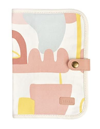 Béaba - BÉABA, Protège Carnet de Santé, Genève, 2 Poches Intéreieures, Bouton Pression, Tissu Imperméable, Collection Limitée Artline