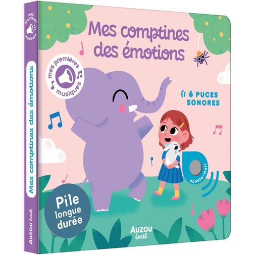 Auzou Editions - Livre sonore Mes comptines des émotions