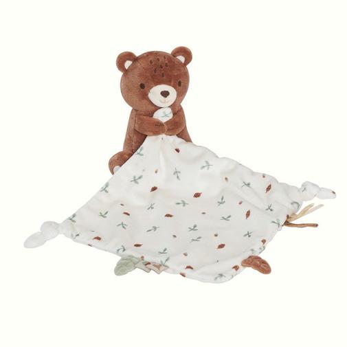 Prémaman - Doudou plat ourson Roi des Forêts - Marron