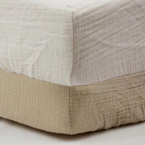 Little Band - Lot 2 draps housse en gaze de coton
