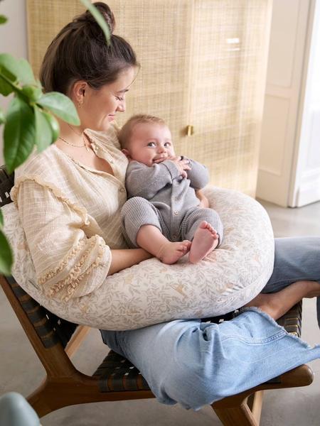 Vertbaudet - Coussin d'allaitement + housse de protection Bio Collection babylone