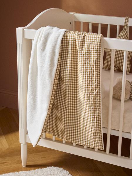 Cyrillus - Plaid bébé vichy et micro-polaire