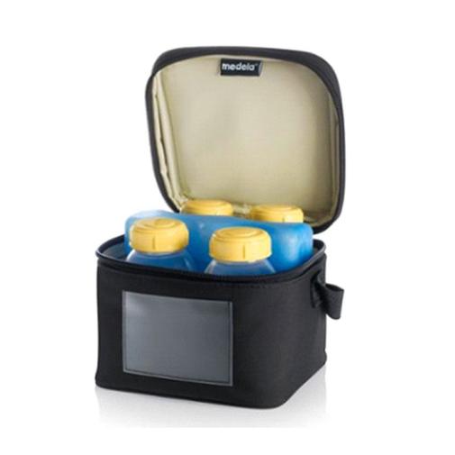 Medela - Sac isotherme + 4 biberons et un élément réfrigérant - Noir