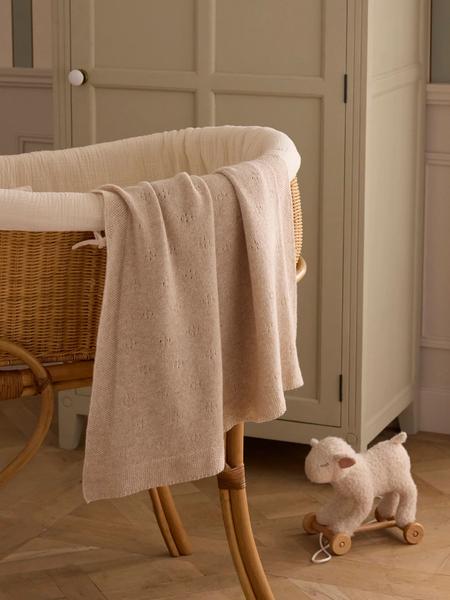 Cyrillus - Plaid pointelle bébé Lambswool