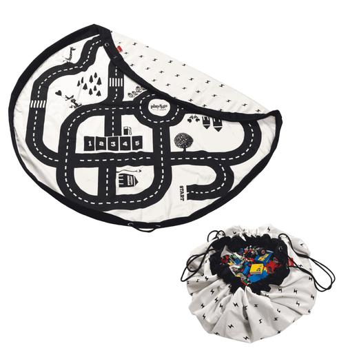 Play & Go - playmat & toy bag-roadmap / thunderbolt