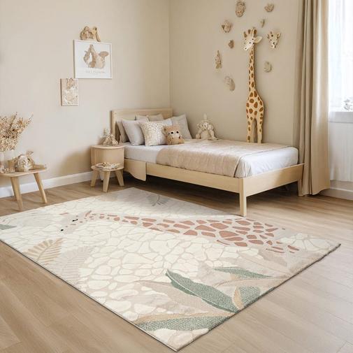 The carpet - Tapis pour chambre enfant facile entretien, crème, 160 x 230 cm