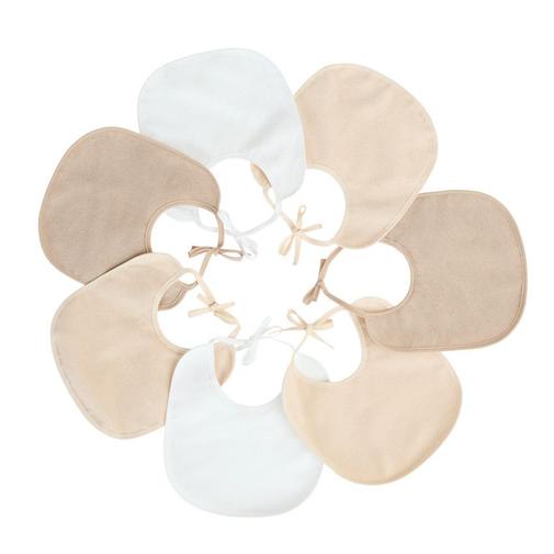 Prémaman - Lot de 7 bavoirs en éponge - Beige
