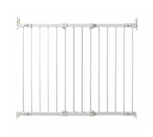 Webaby - Barrière de sécurité bébé en acier blanc nono