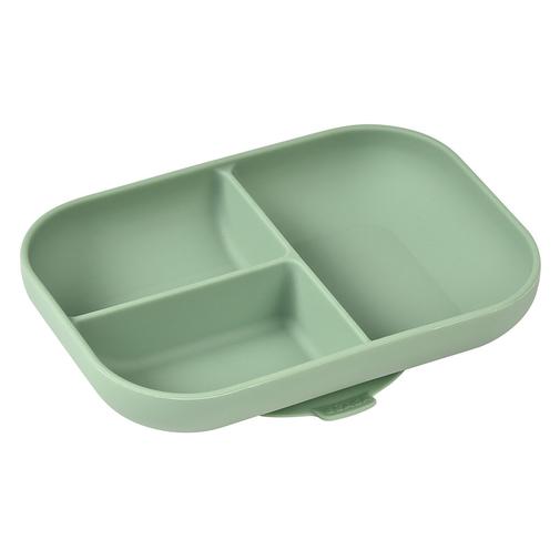Béaba - Assiette Compartimentée avec Ventouse - Sage Green