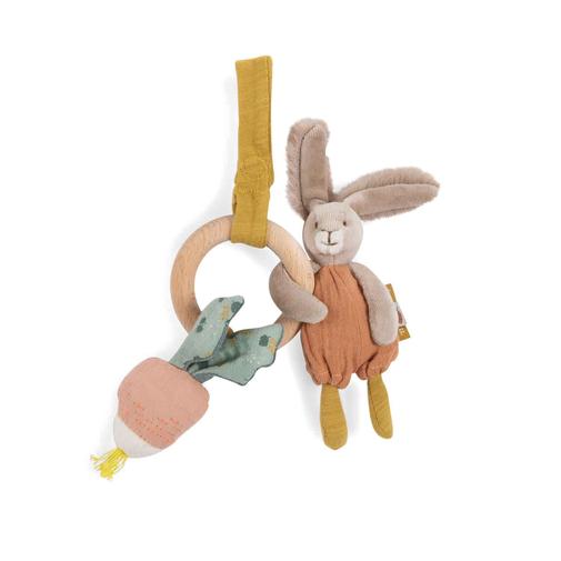 Moulin Roty - Hochet anneau bois Lapin