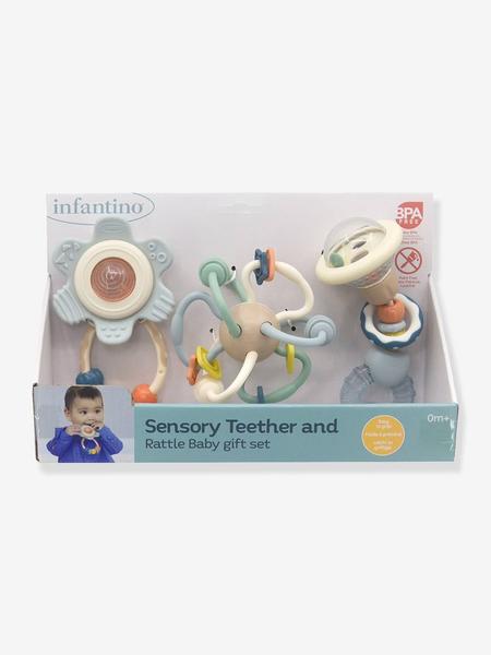 Infantino - Coffret cadeau hochets bébé multicolore